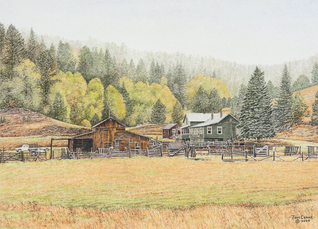 20 MILE STAGE STOP by Jon Crane -- Fine Art Watercolors