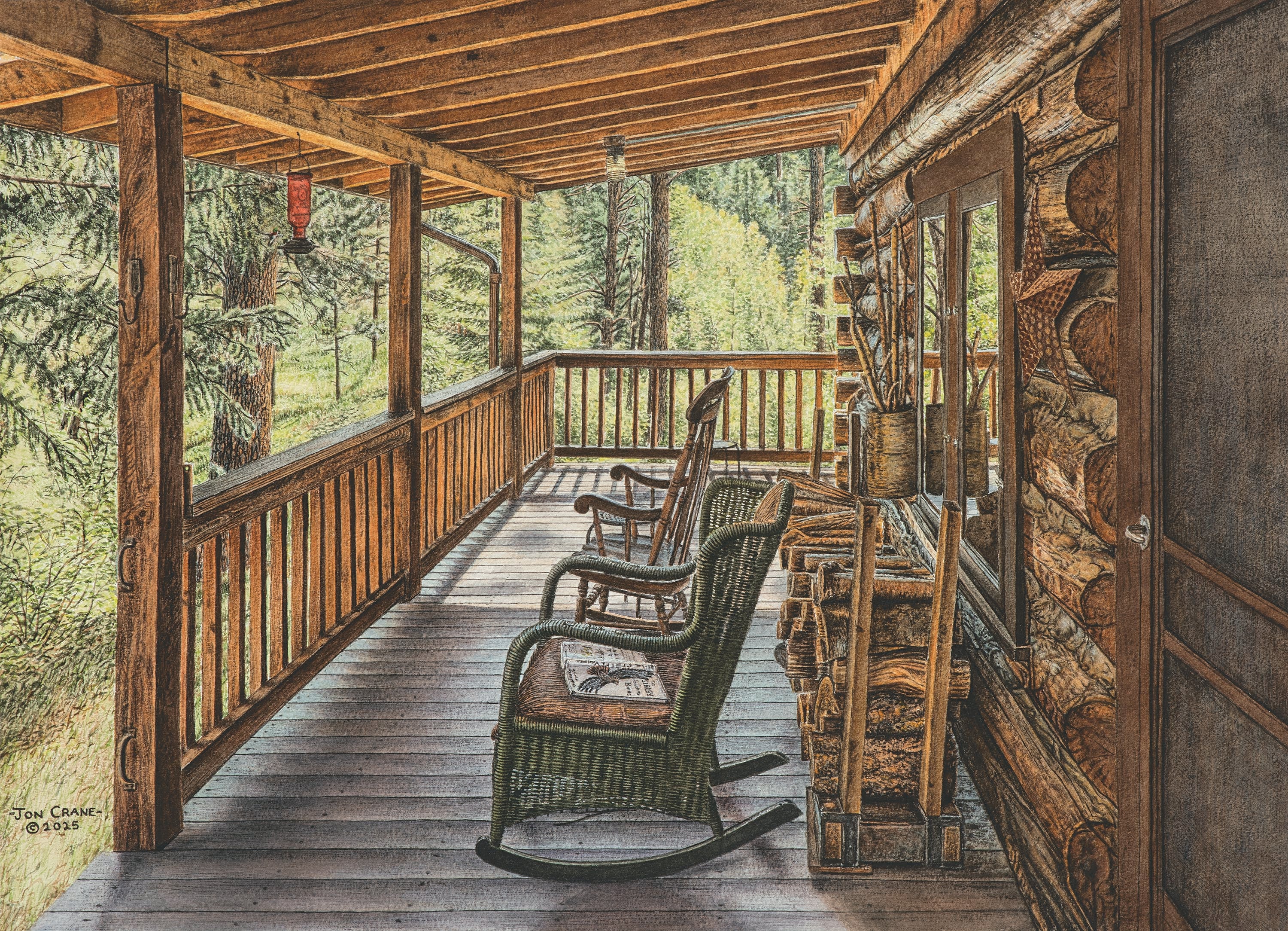 COME SIT WITH ME by Jon Crane -- Fine Art Watercolors