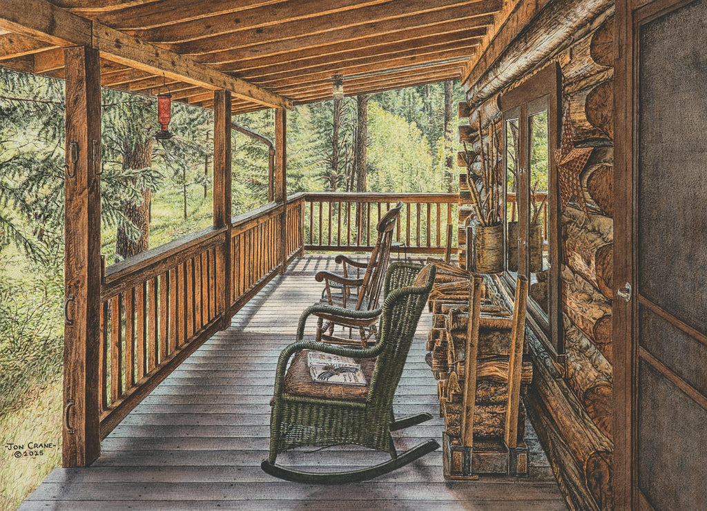 COME SIT WITH ME by Jon Crane -- Fine Art Watercolors