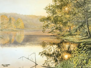 BREATHLESS EVENING LIGHT by Jon Crane -- Fine Art Watercolors