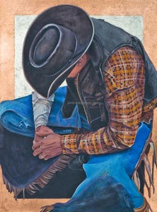 COUNTN' MY BLESSINGS by JK Dooley---Cowboy Art/Watercolor/Original