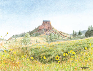 RED BUTTE by Jon Crane -- Fine Art Watercolors