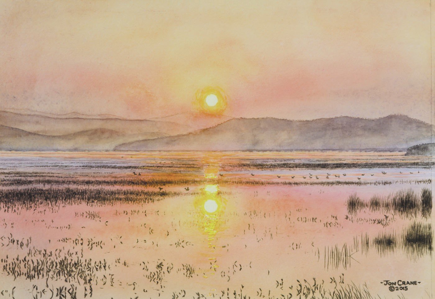 SUNRISE by Jon Crane -- Fine Art Watercolors