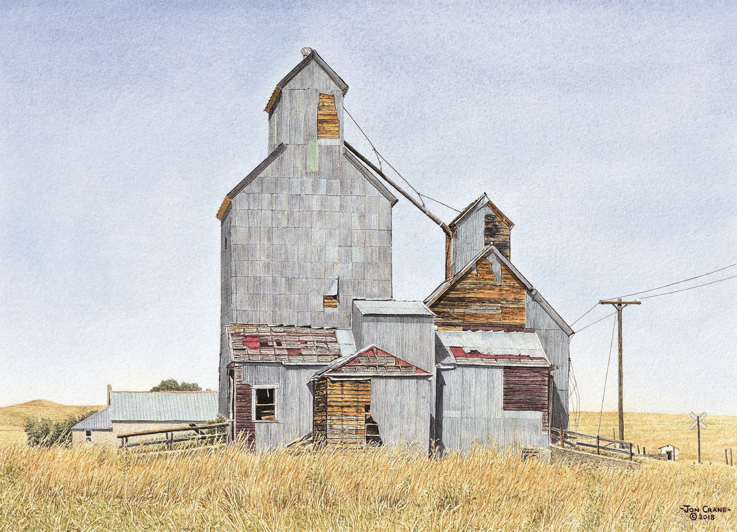 RISING FROM THE PLAINS by Jon Crane -- Fine Art Watercolors