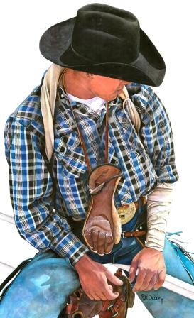 THE KID by JK Dooley---Cowboy Art/Watercolor/Original