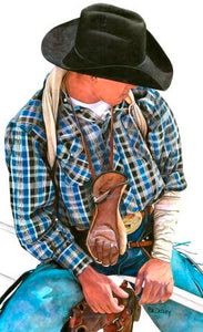 THE KID by JK Dooley---Cowboy Art/Watercolor/Original