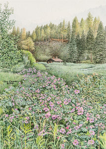 Trail of Roses by Jon Crane -- Fine Art Watercolors