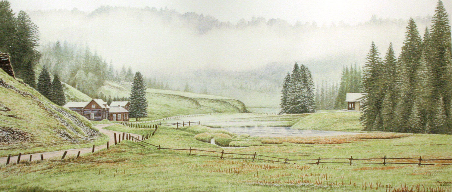 UNTO THE HILLS by Jon Crane -- Fine Art Watercolors