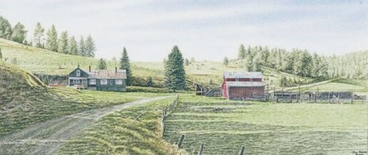 LET A BACKROAD TAKE YOU HOME by Jon Crane -- Fine Art Watercolors